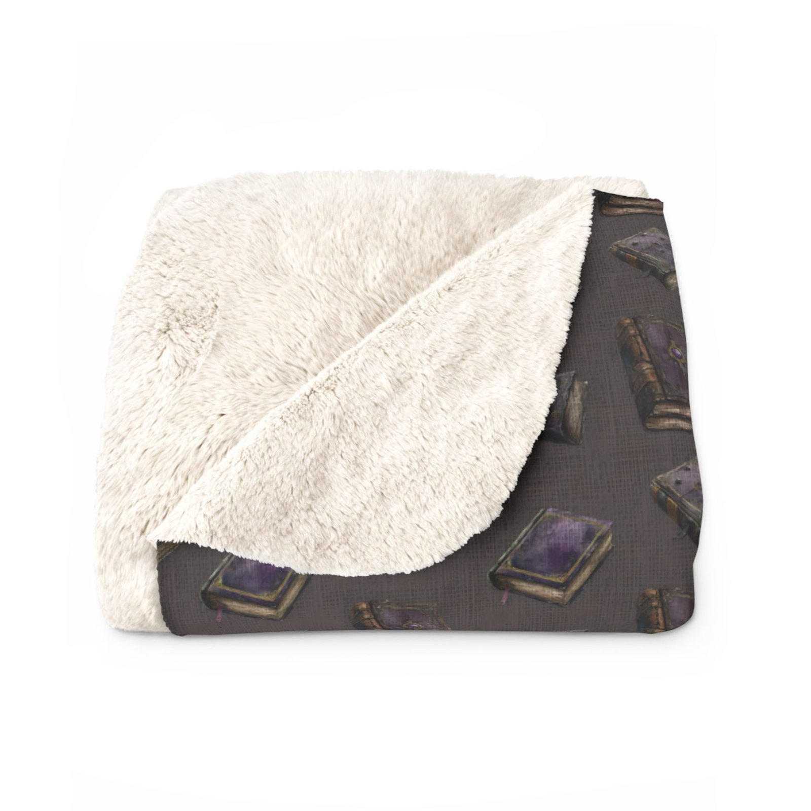 Spellwoven Spellbooks Sherpa Fleece Blanket - Image 3