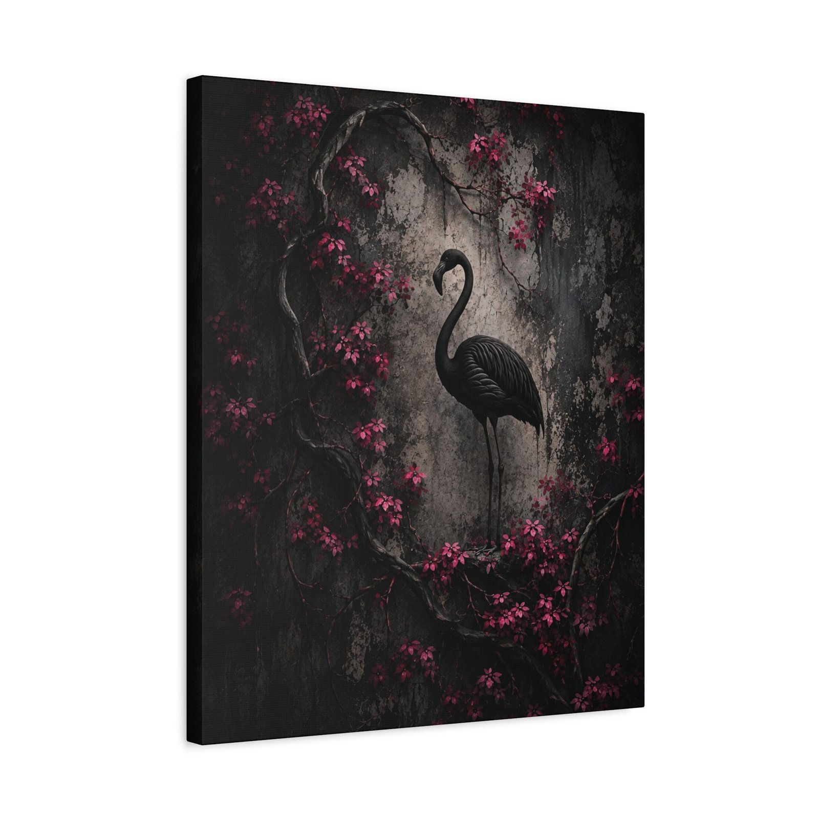 The Midnight Flamingo Canvas - Image 2