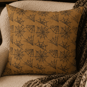 Spellwoven Webs Throw Pillow