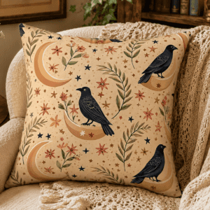 moonlit-raven-garden-throw-pillow-celestial-bloom-haus-of-moggie