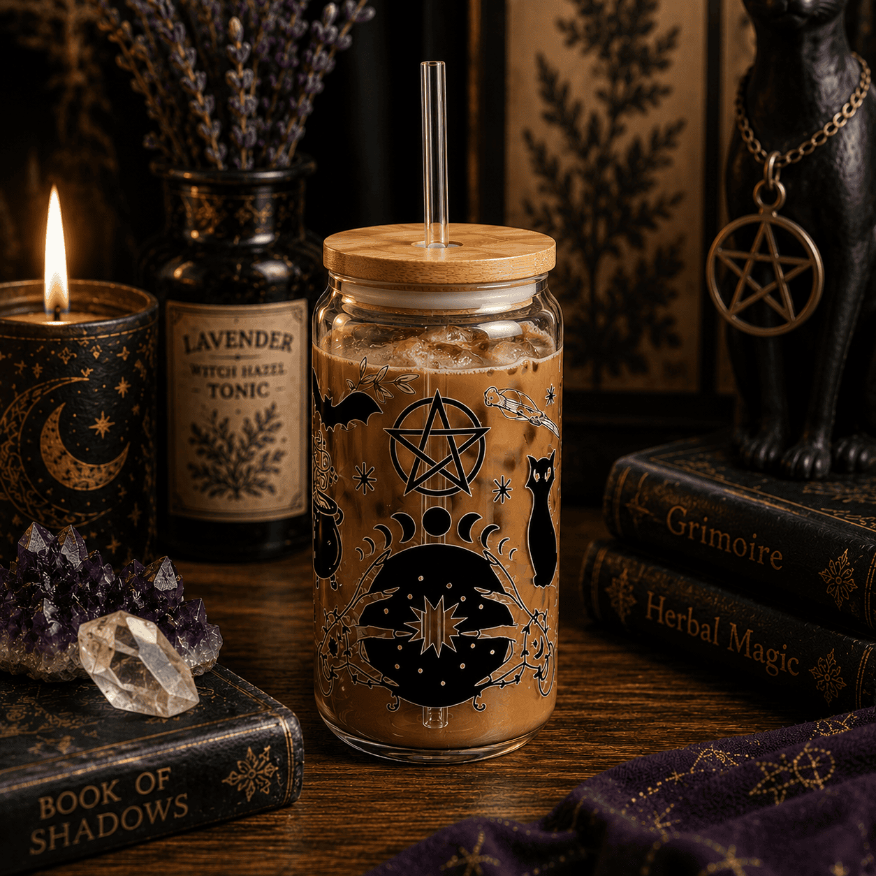 Moonlit Magic Brew Sipper Glass