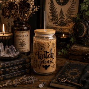 Witch Please Sipper Glass