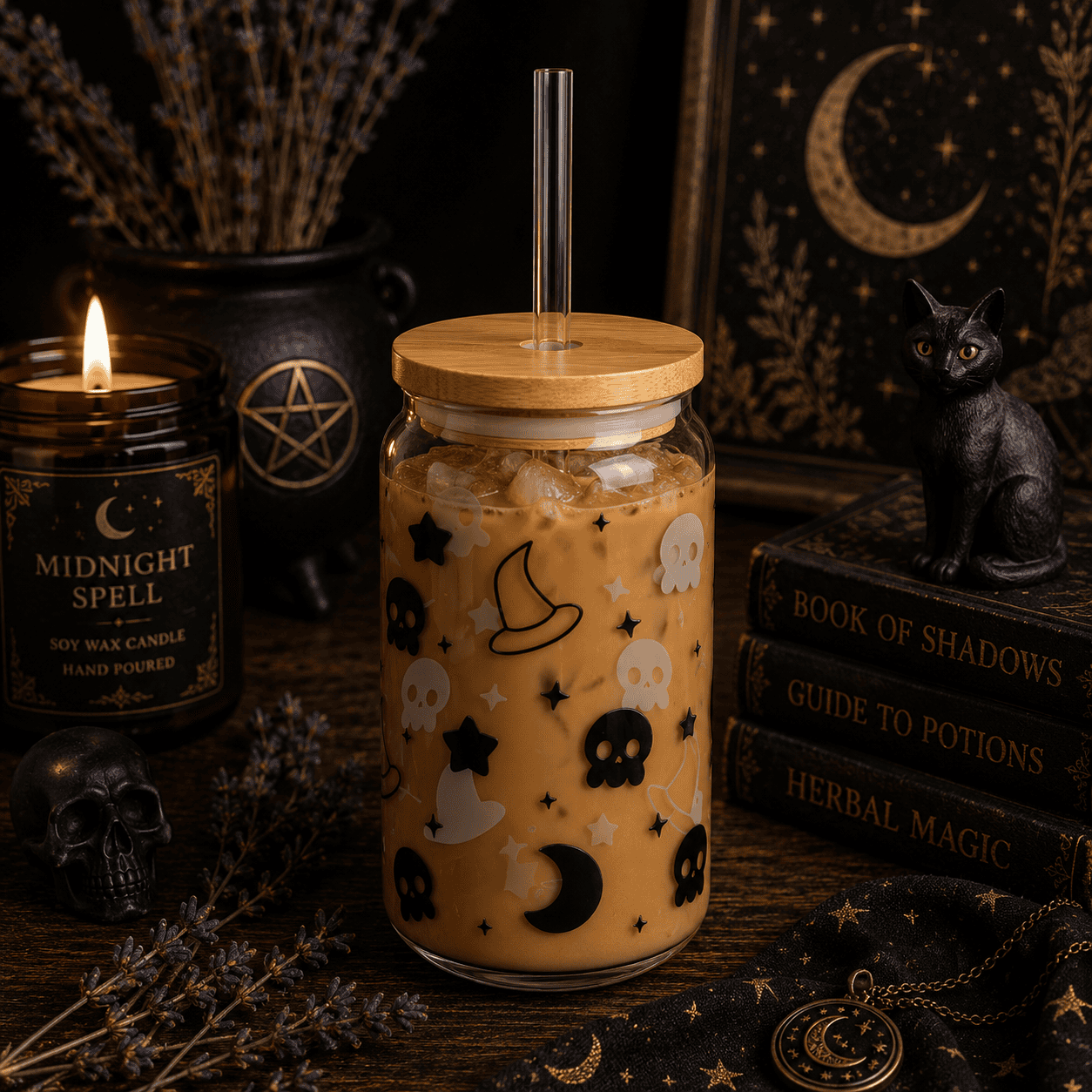 Friendly Frights Sipper Glass