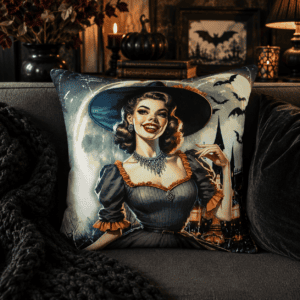 Moonlight Mischief Throw Pillow