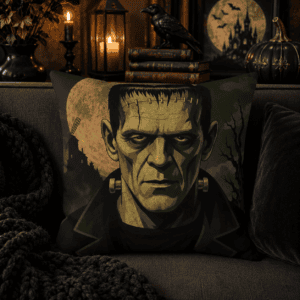 Frankenstein Lives Throw Pillow