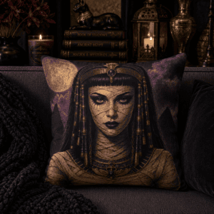Cleopatra Returns Throw Pillow