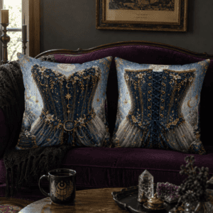 Enchanted Skies Corset Throw Pillow