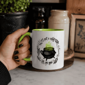 I Put a Spell on You Accent Mug | Witch Coffee Mug