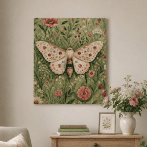 The Meadow Moth Canvas