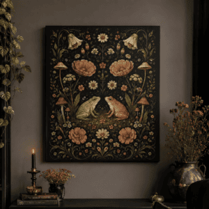 The Toadstool Tryst Canvas
