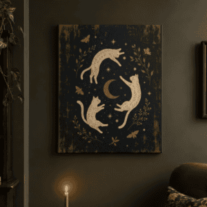 Whiskers Among the Stars Canvas