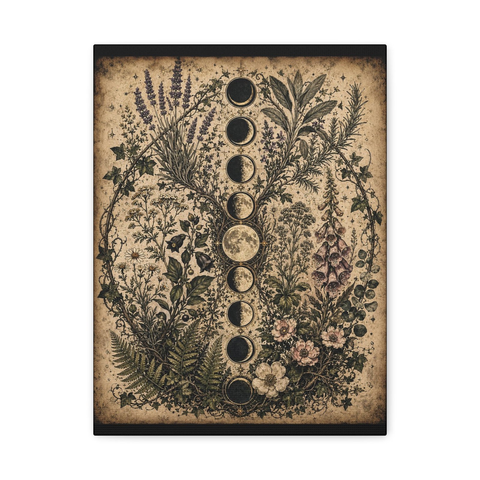 Phases of the Wild Garden Canvas - Image 2