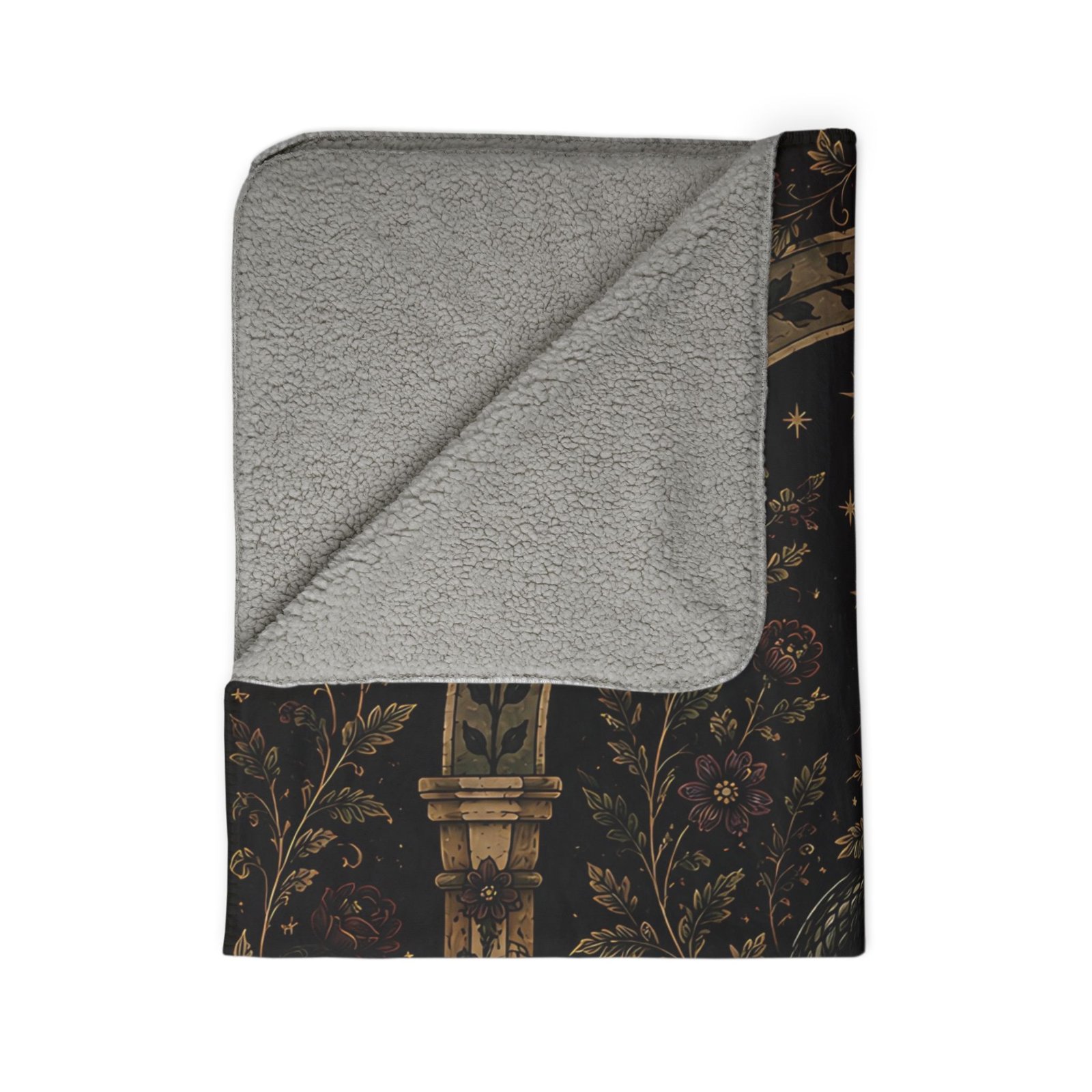 Sacred Serpent Grove Fleece Sherpa Blanket - Image 4